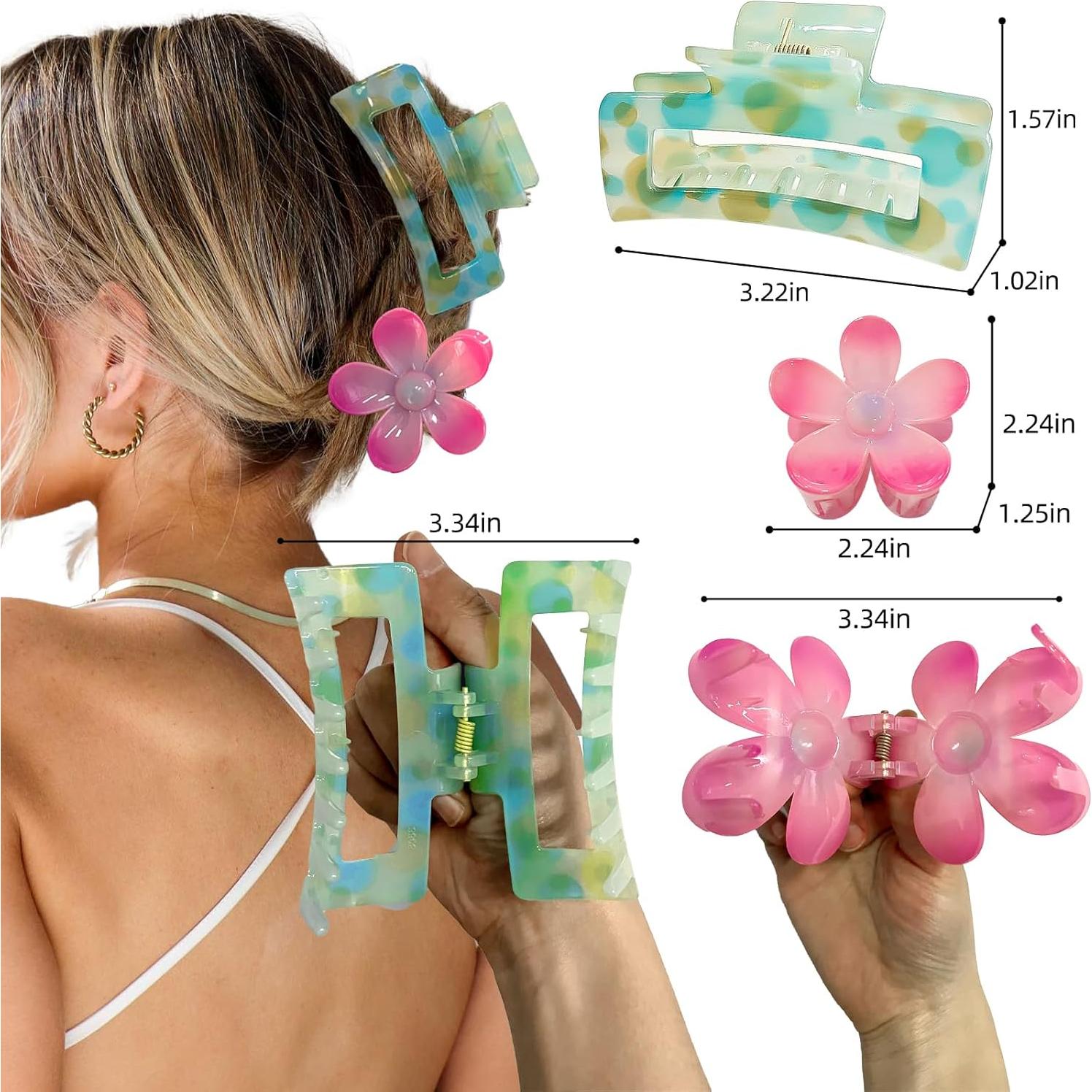 Juego de Clips para el Cabello GQLV - 18 Piezas Coloridas
