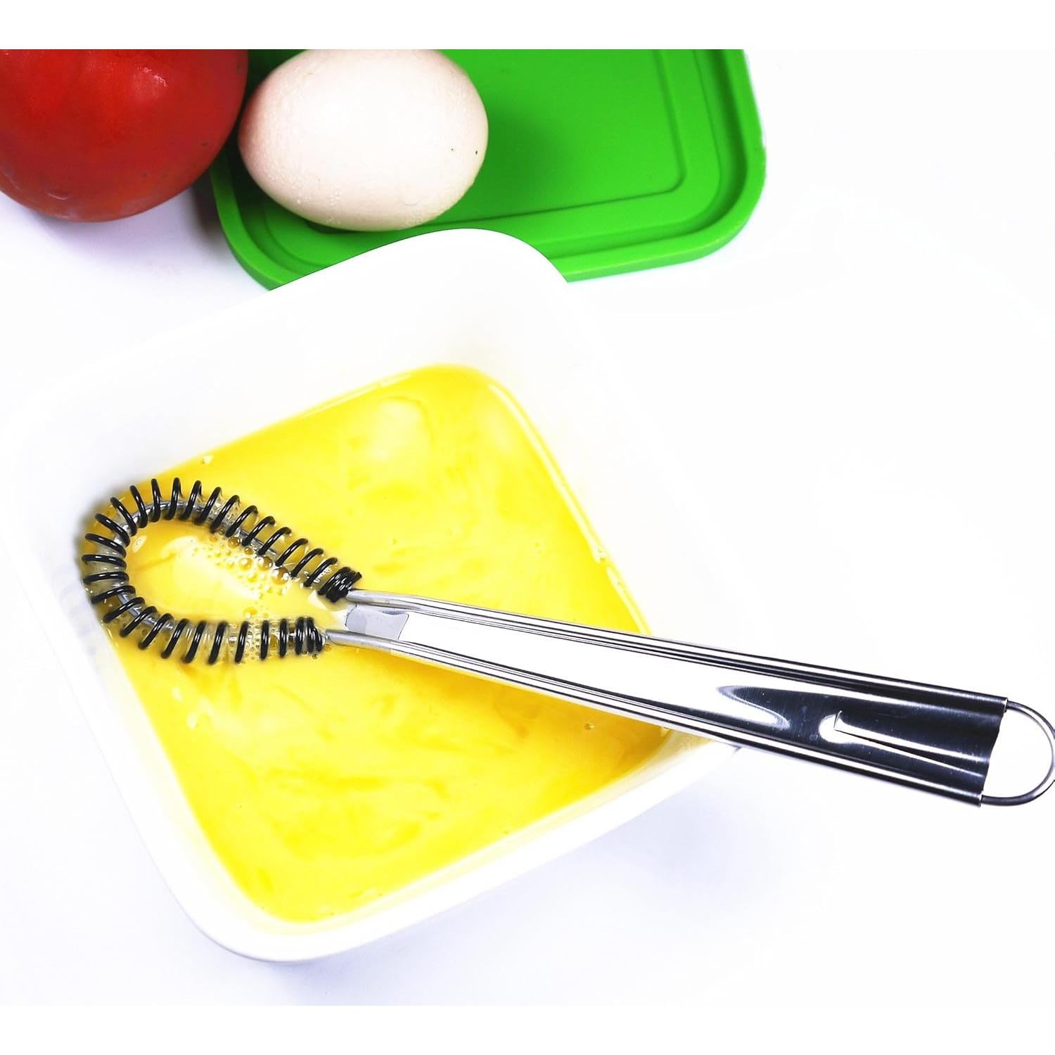 Batidor de Huevo Mini i Kito 20.32 cm Acero Inoxidable y Silicona