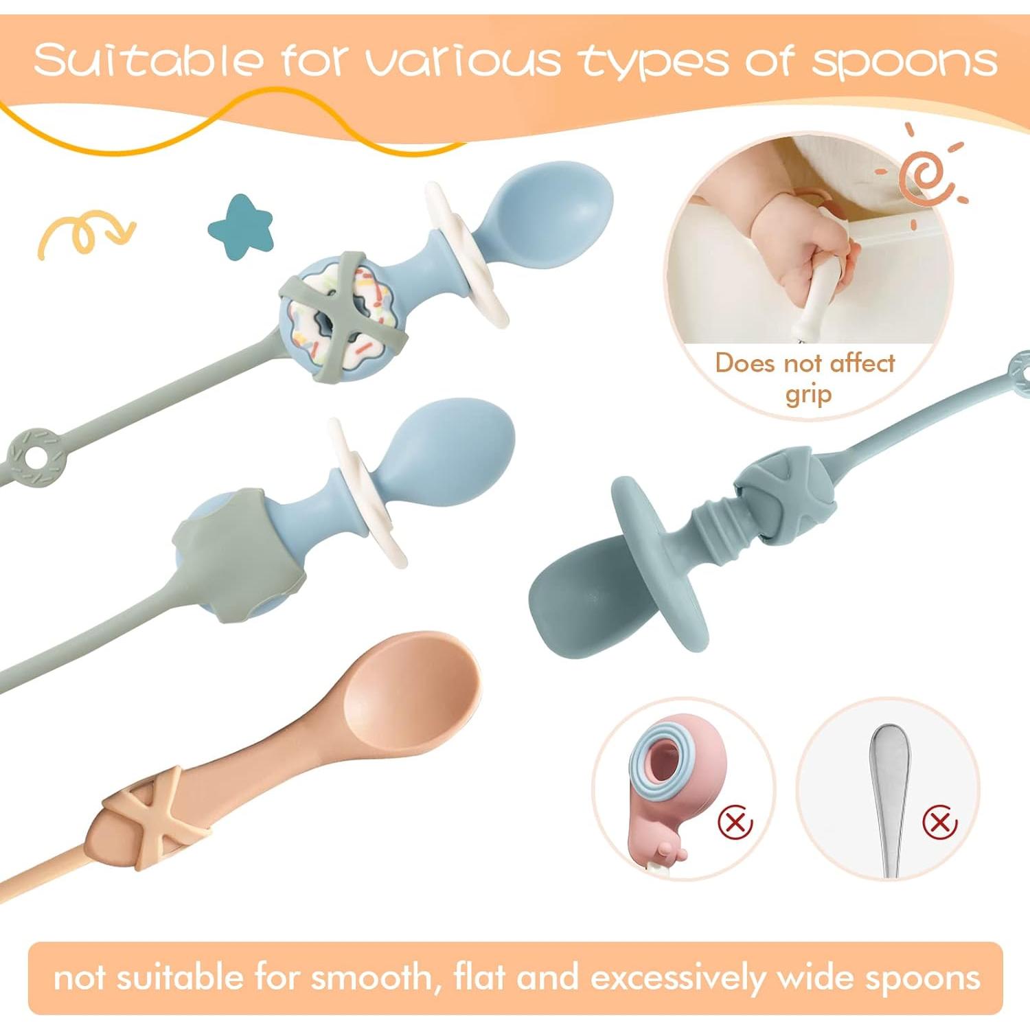 Cucharas para Bebés Autoalimentación SMAutoLife Albaricoque