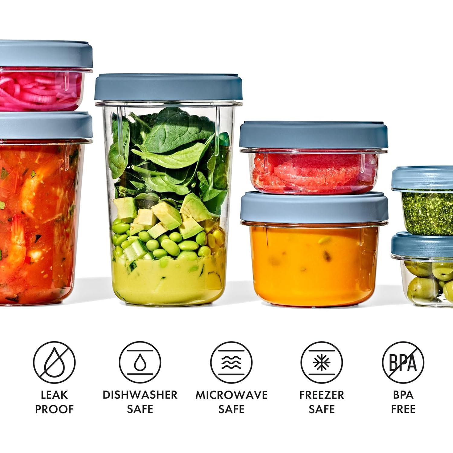 Contenedor OXO Good Grips Twist & Stack 148 mL - Paquete de 3