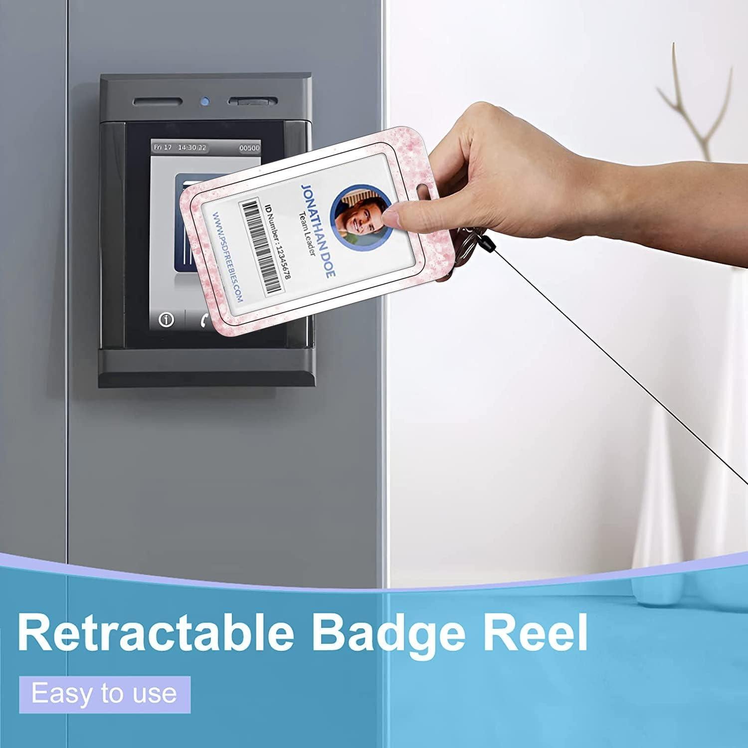 Cinta para Insignias Retráctil BILLTEFUL con Soporte y Clip