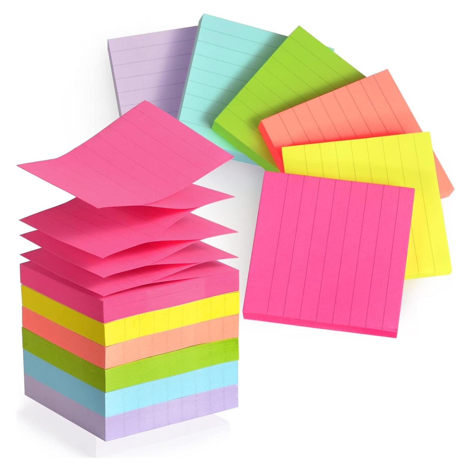 Notas Adhesivas Pop Up ZYTIN 3x3 cm 600 Hojas Colores Variados