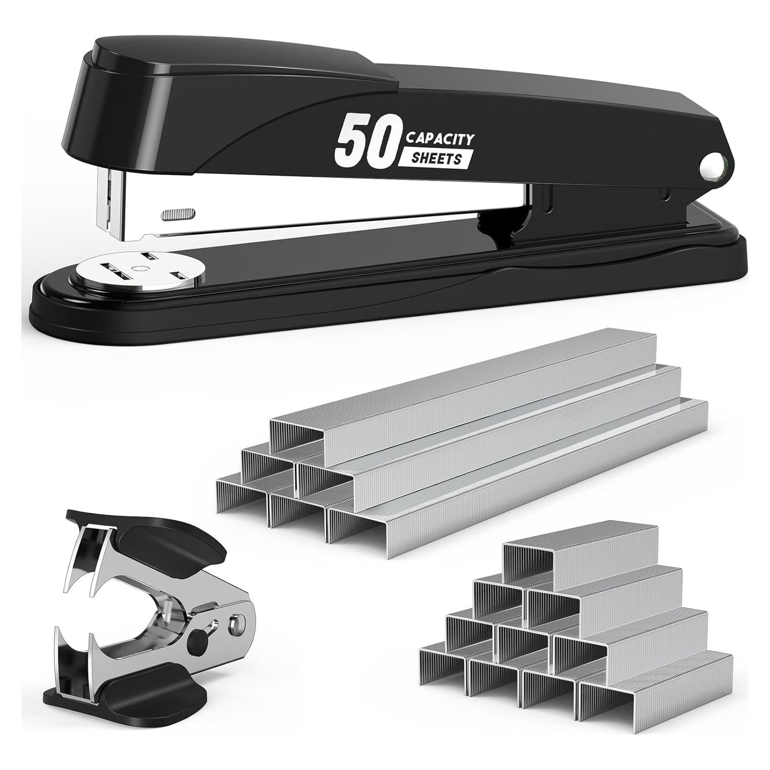 Grapadora Metálica Swihauk 50 Hojas + 1750 Grapas + Quitagrapas