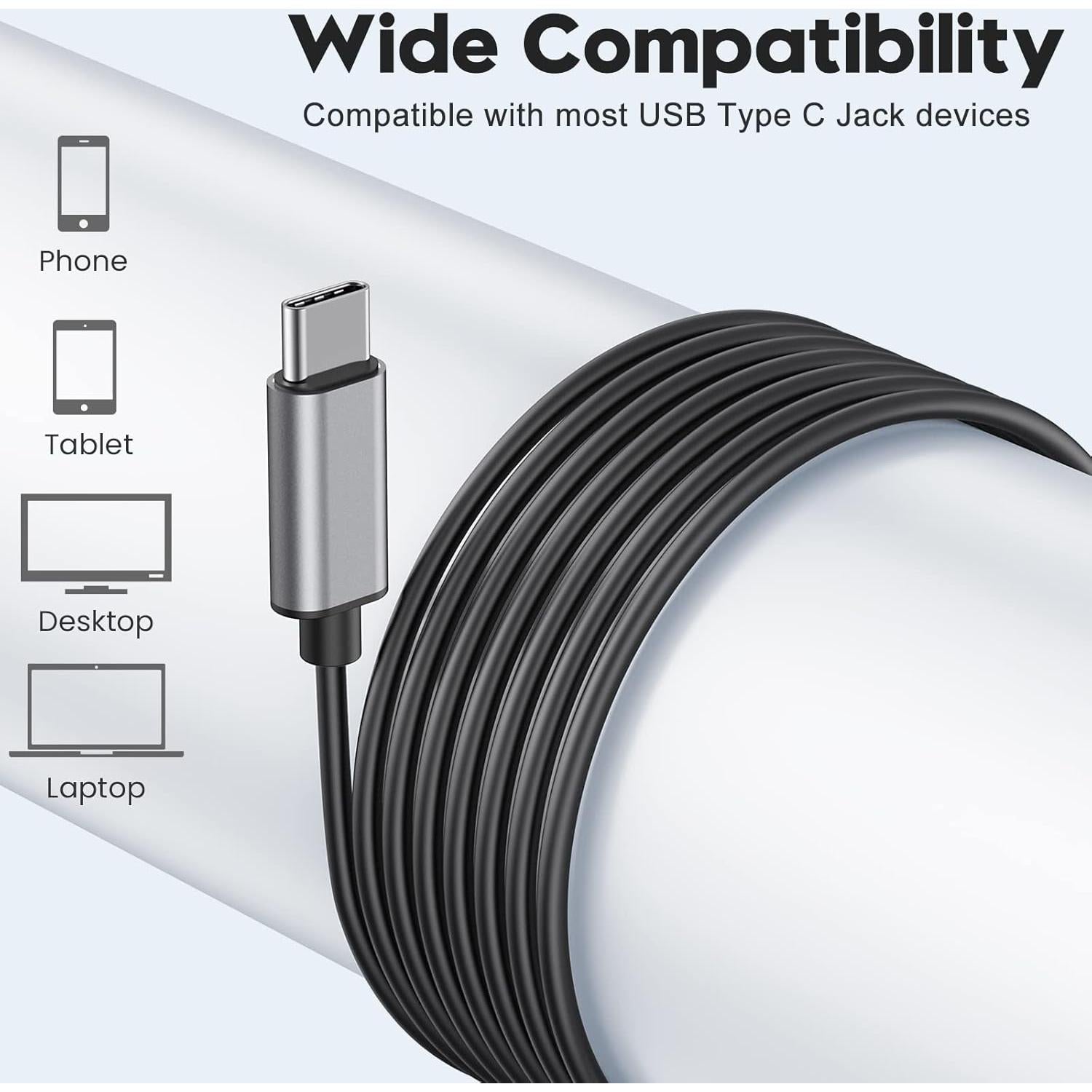 Auriculares USB C BENEWY con Micrófono y Control de Volumen
