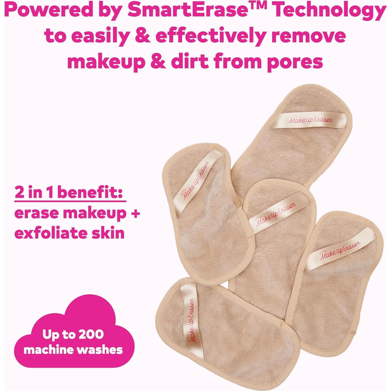 MakeUp Eraser Mini PRO Rosa - Elimina Maquillaje Solo con Agua