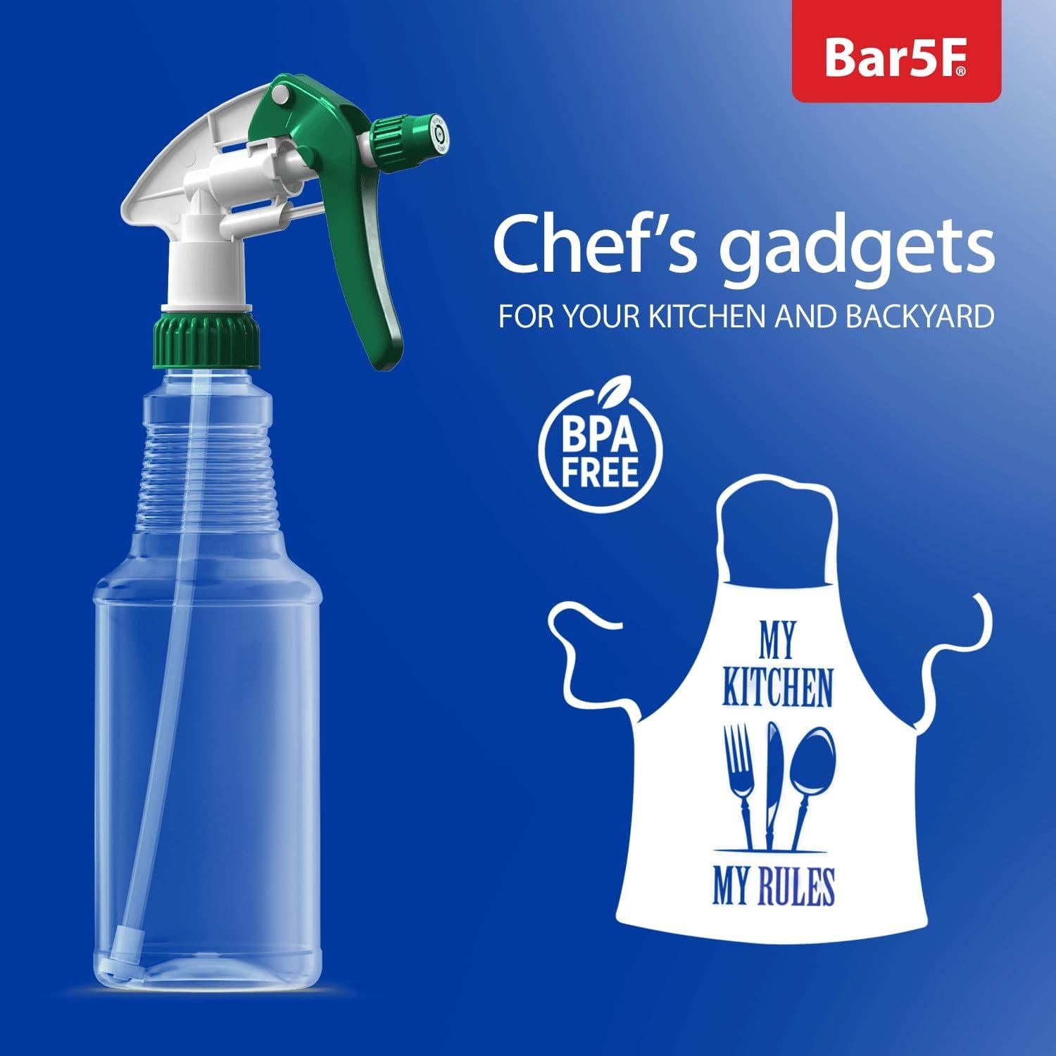 Botellas de Spray Bar5F 473 ml Sin BPA Ajustables 2-Pack