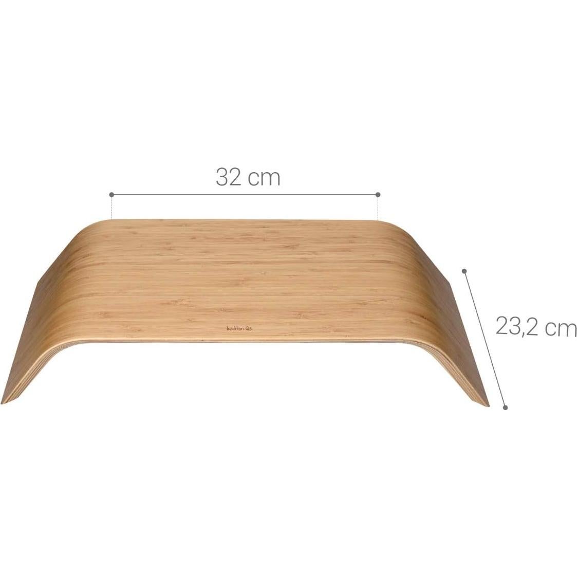 Soporte Elevador de Monitor Kalibri de Madera Bambú 51.3x23.2cm