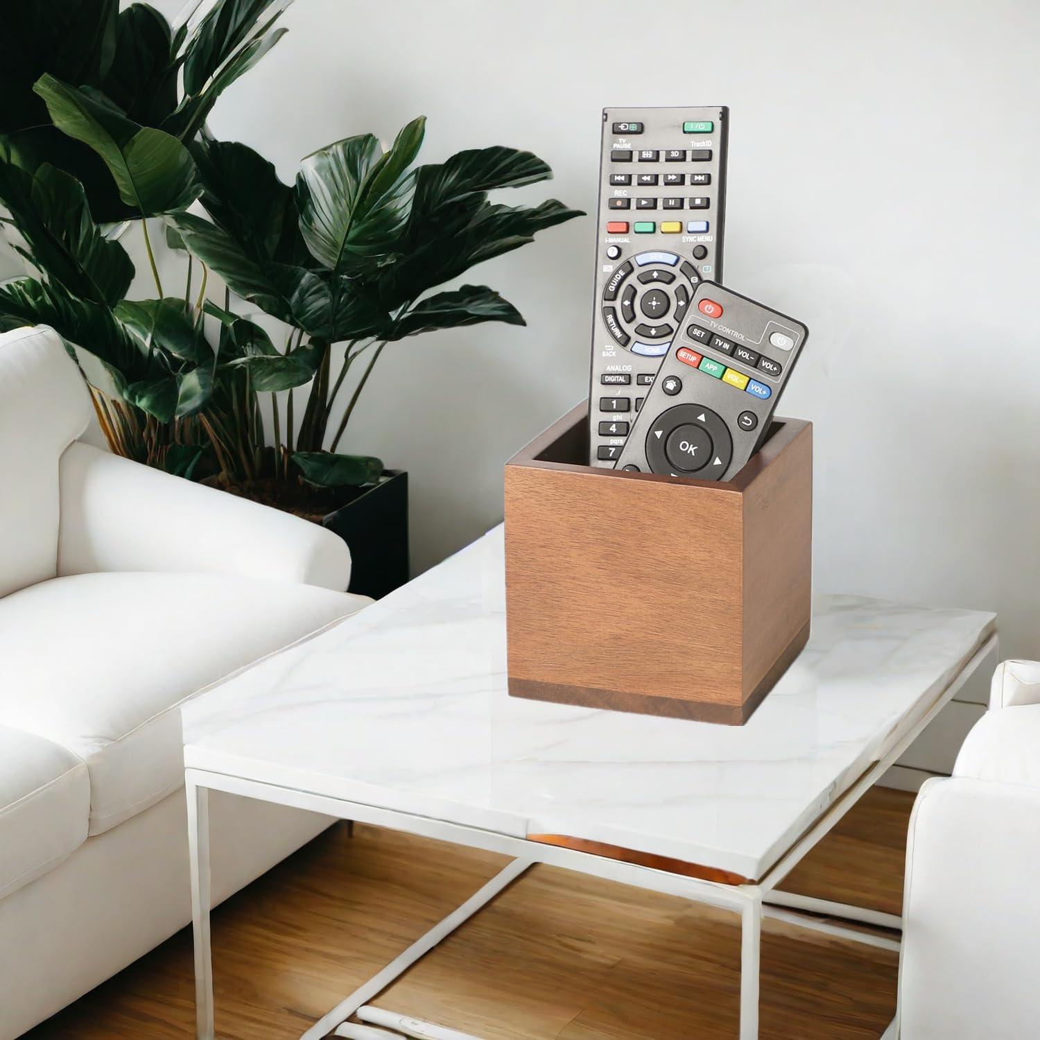 Soporte de Control Remoto de Madera Acacia LBEMEY - Marrón