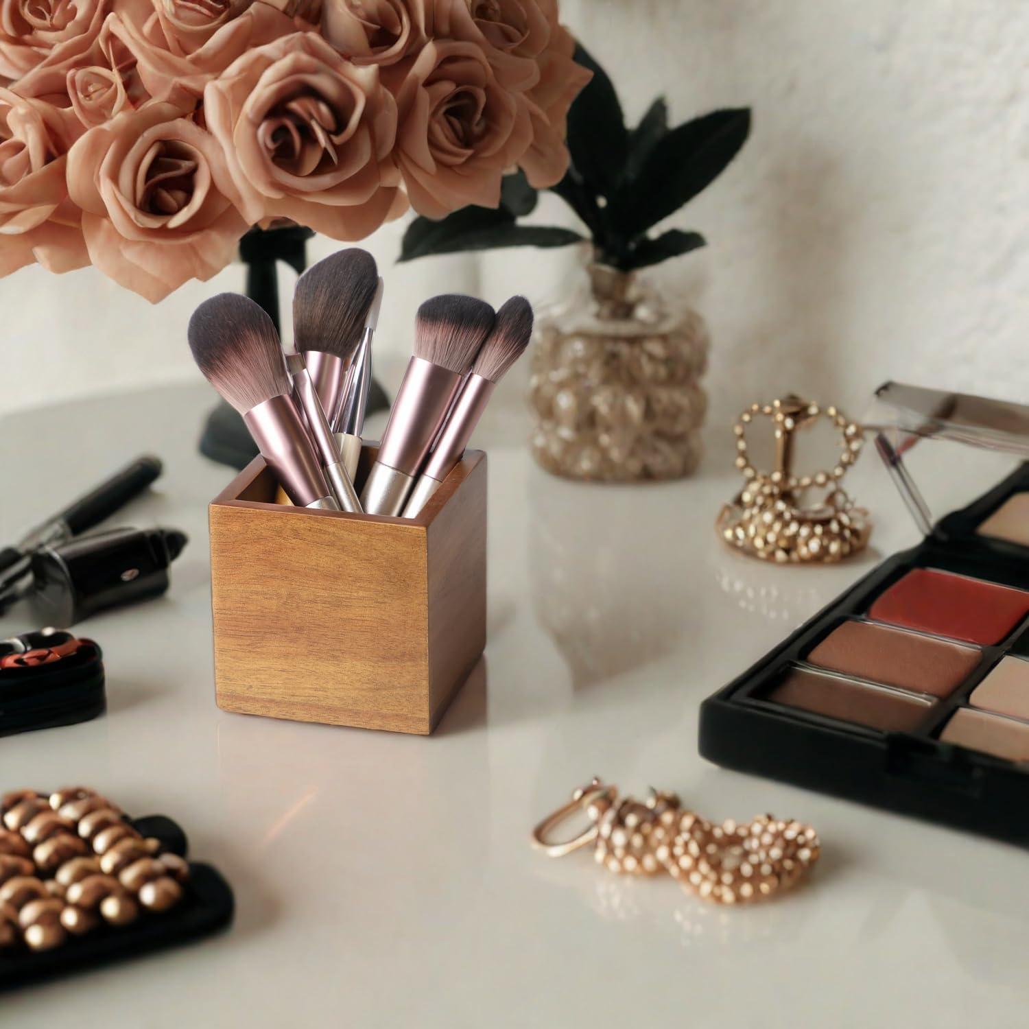 Soporte de Control Remoto de Madera Acacia LBEMEY - Marrón