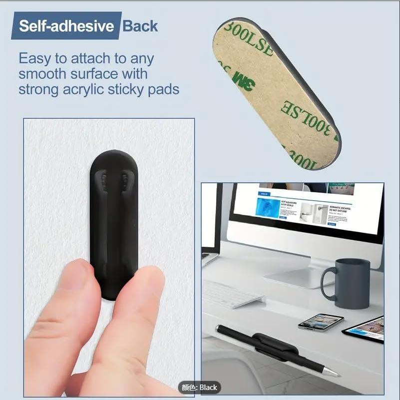 Soportes Adhesivos para Lápices Tiizze - Set de 10 Silicona