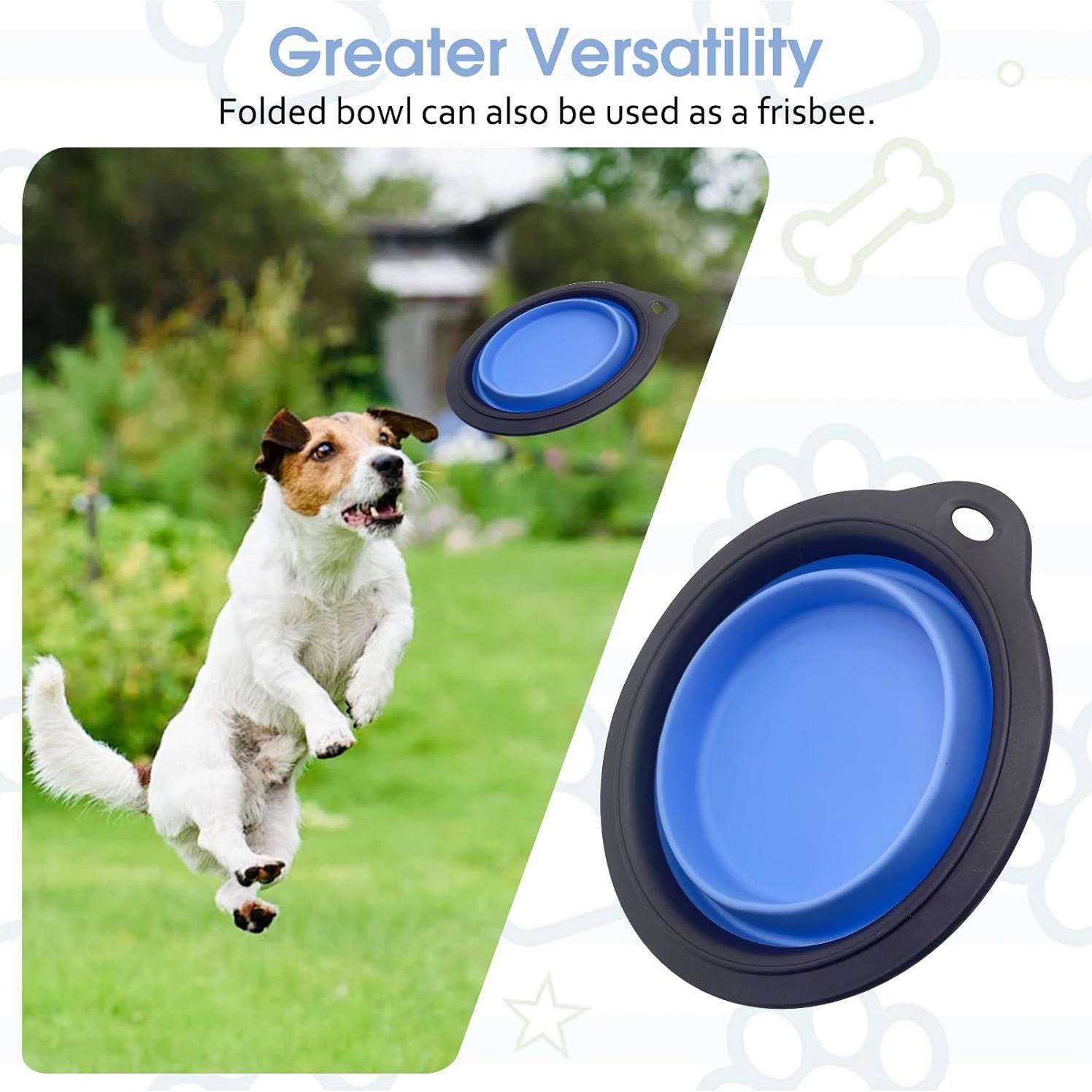 Tazón Elevado Plegable para Perros y Gatos PINVNBY 37.1 cm