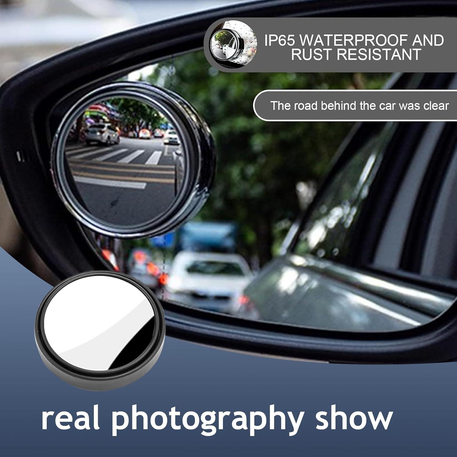 Espejos de Punto Ciego Arwrilt 2 Piezas 5 cm Convexo Negro