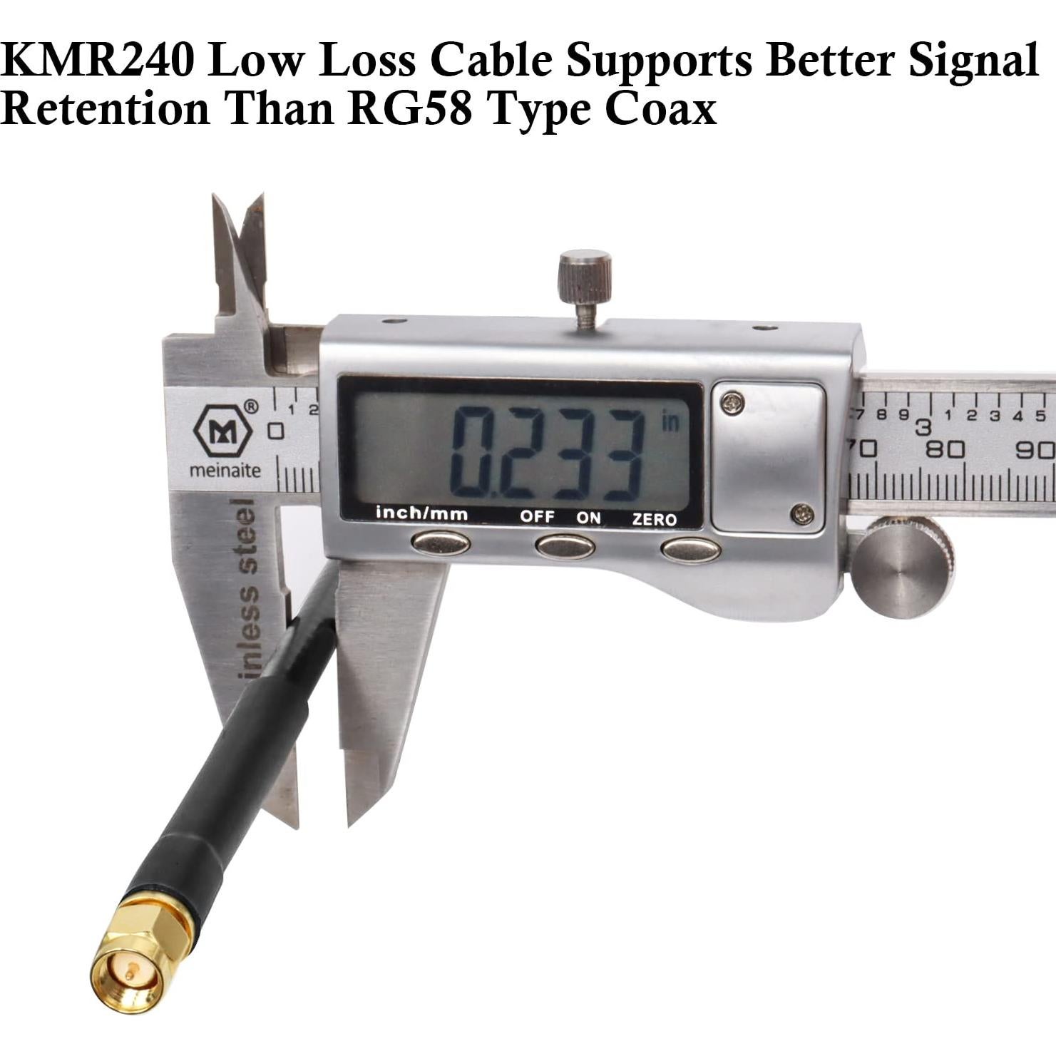 Cable coaxial SMA 50 Ohm XRDS-RF 30.48 cm (2PCS) KMR240