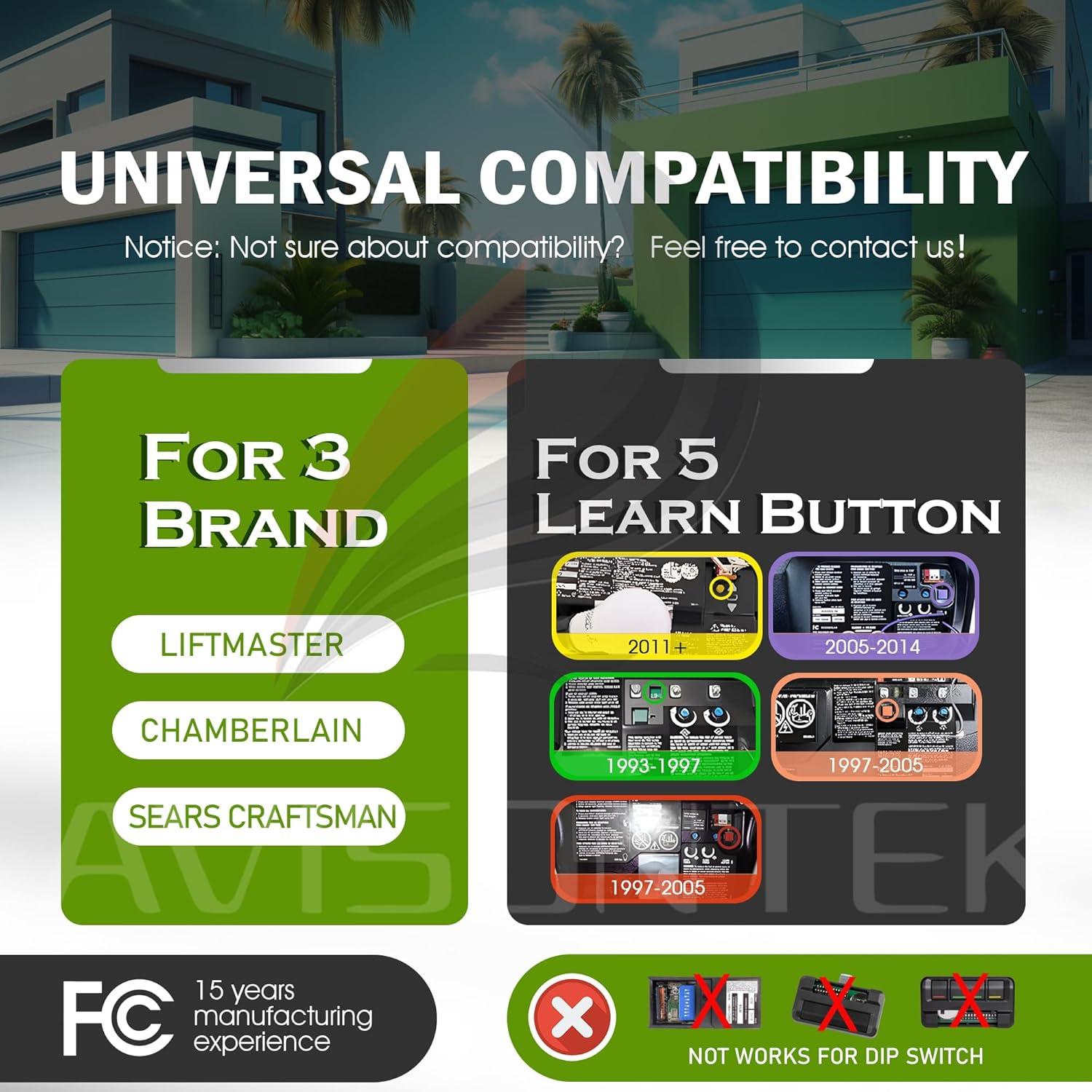 Teclado Universal LiftMaster 878MAX/877LM para Garaje