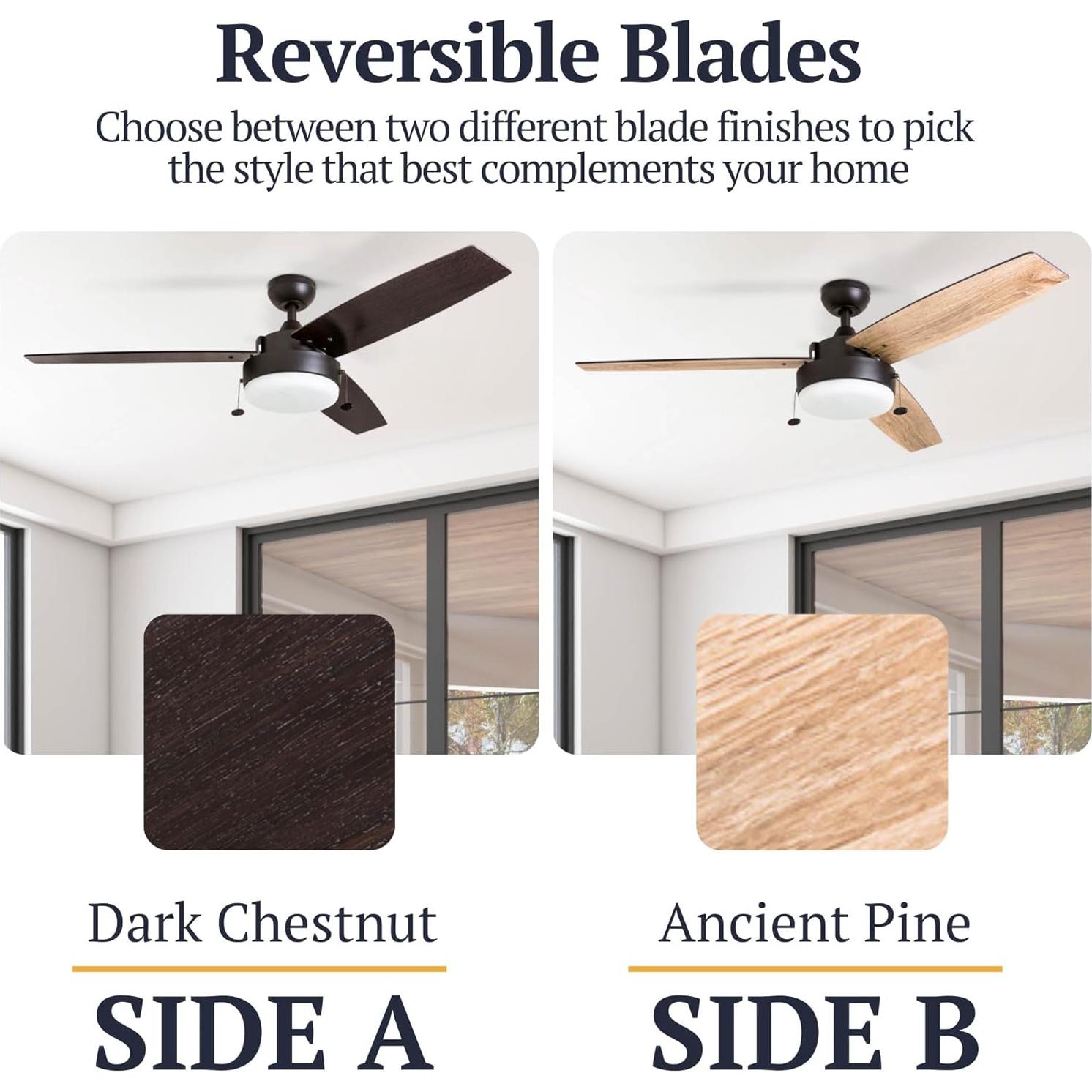 Ventilador de Techo LED Prominence Home 52" Espresso - Reversible