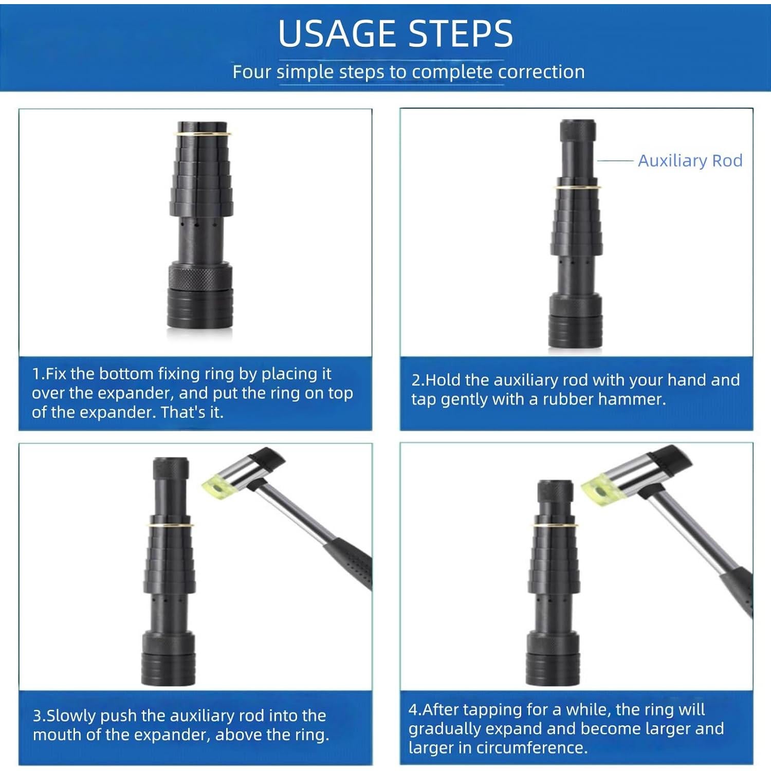 Estirador de Anillos Profesional CUITXYS Tallas 6-10 Negro