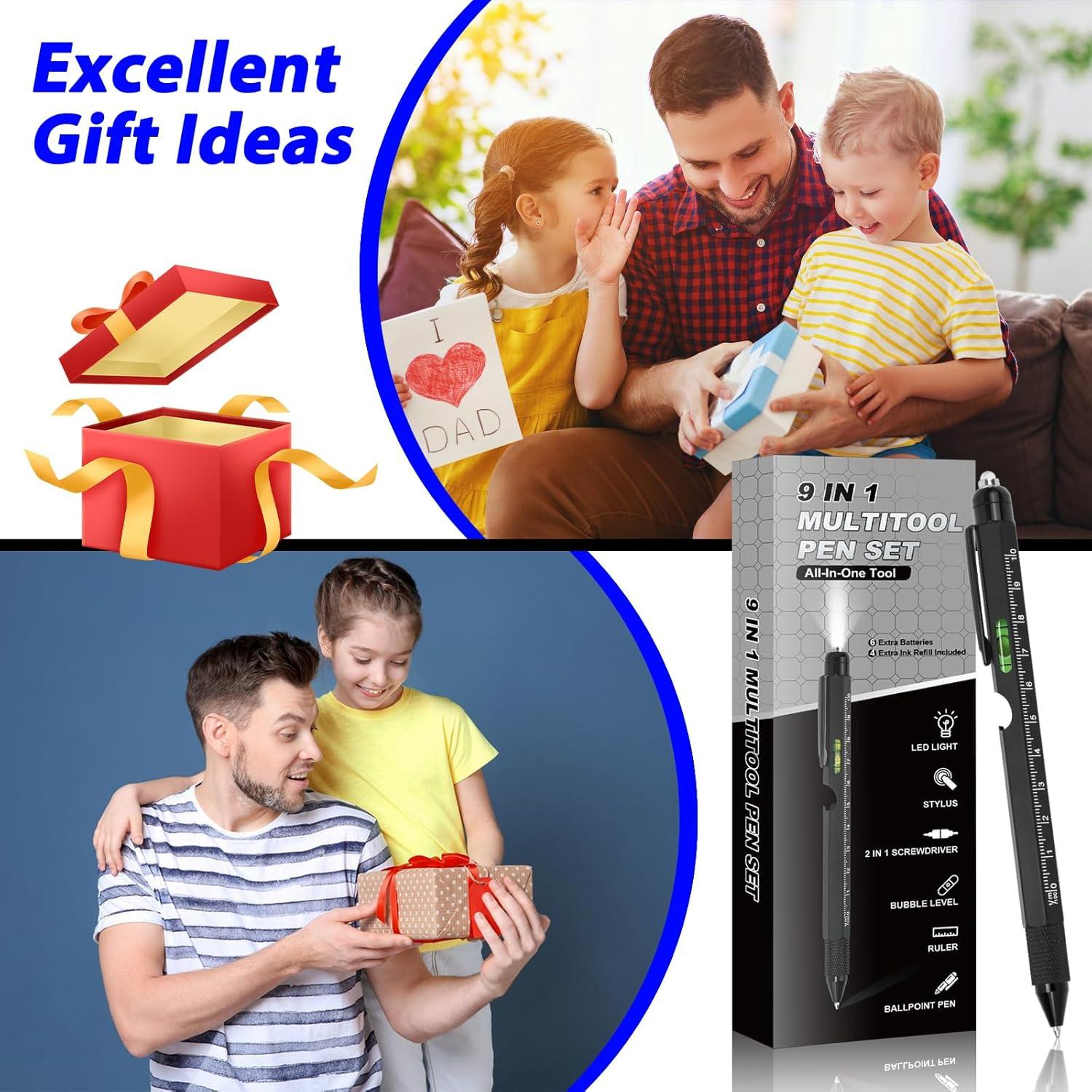 Bolígrafo Multitool 9 en 1 APHEKUL Negro EDC