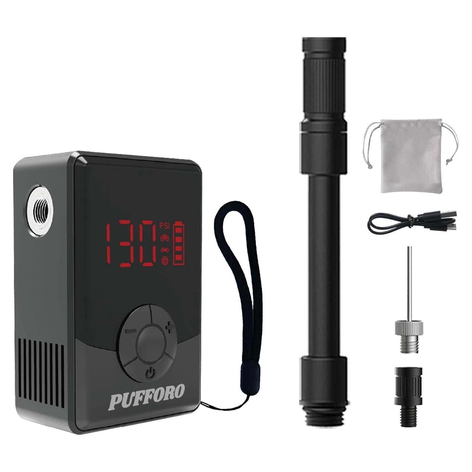 Mini Bomba de Bicicleta Eléctrica PUFFORO QB001 130 PSI