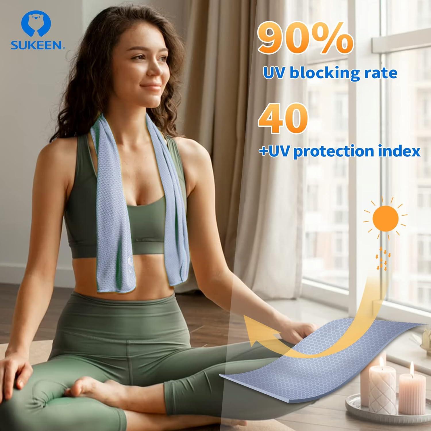 Toallas Enfriadoras Sukeen 4 Piezas Microfibra 101.6x30.5cm