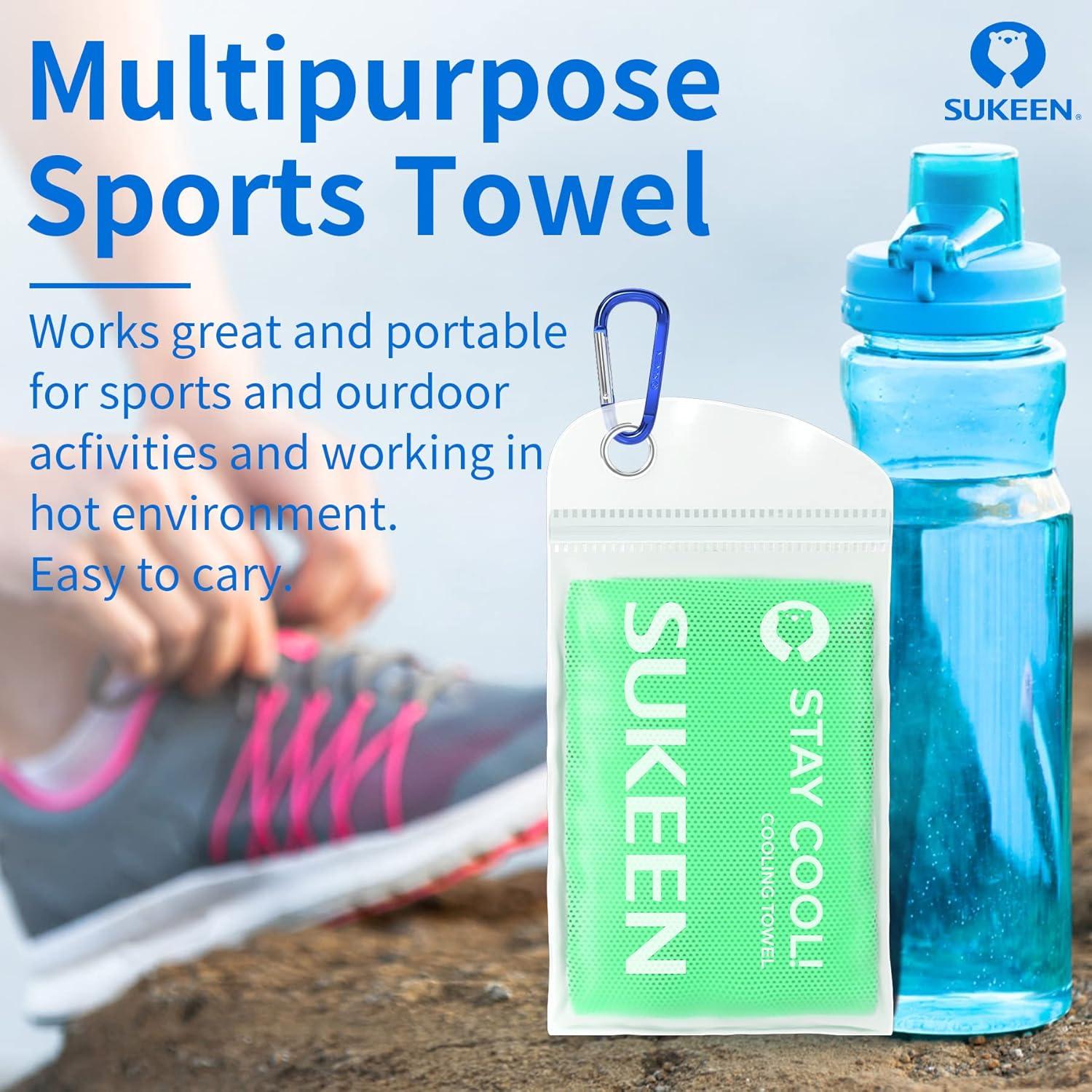 Toallas Enfriadoras Sukeen 4 Piezas Microfibra 101.6x30.5cm