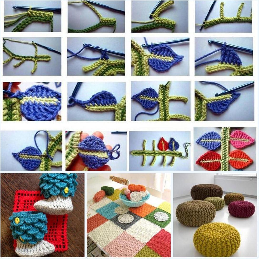 Kit de Ganchos de Crochet ELINKA 102 Piezas Ergonómico