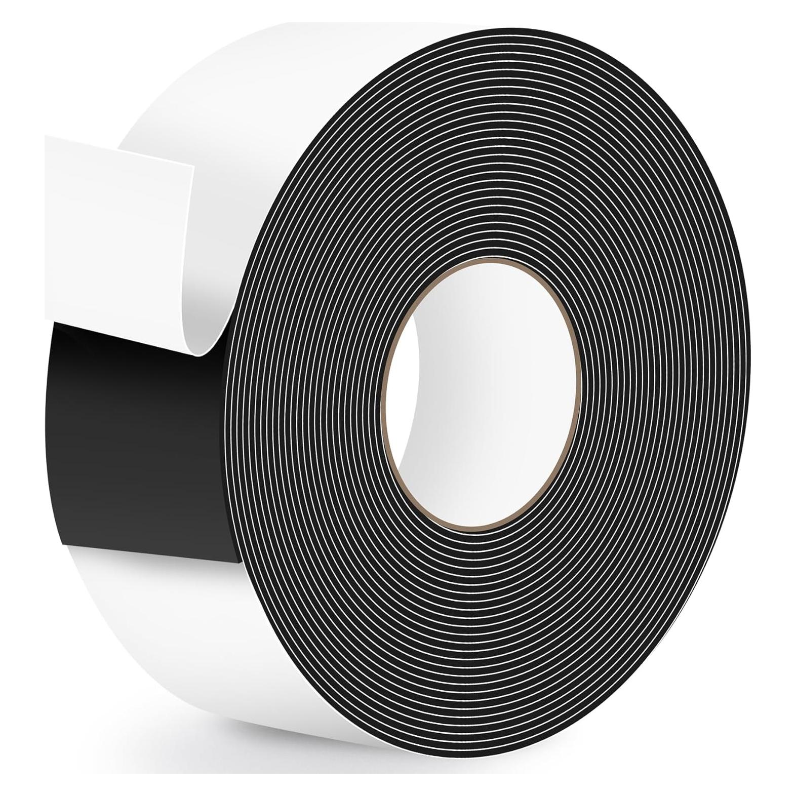 ToLanbbt Pond Liner Seam Tape, 3.15" x 32.8' Peel and Stick Seam Tape Self Adhesive Seaming Kit Double Sided Butyl Rubber Pond Liner Repair Patch Kit Waterproof for EPDM Roof Garden Cover Patch Repair