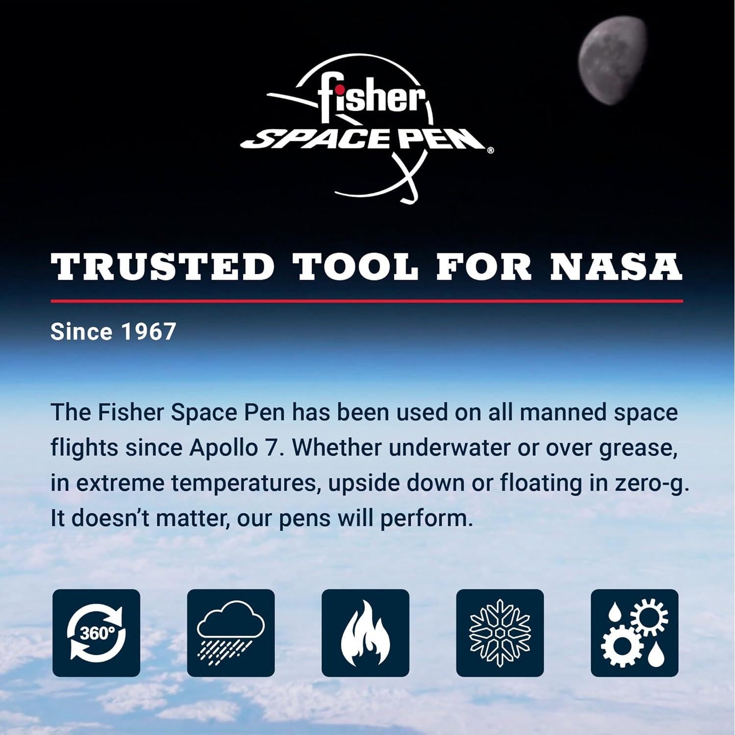 Bolígrafo Fisher Space Pen Aurora Borealis Verde Tinta Negra