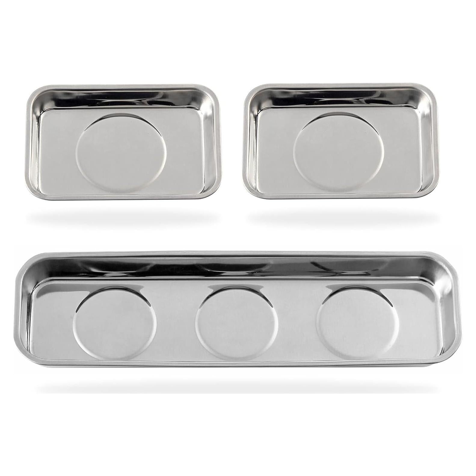 Juego de 3 Bandejas Magnéticas Rechabite Acero Inoxidable