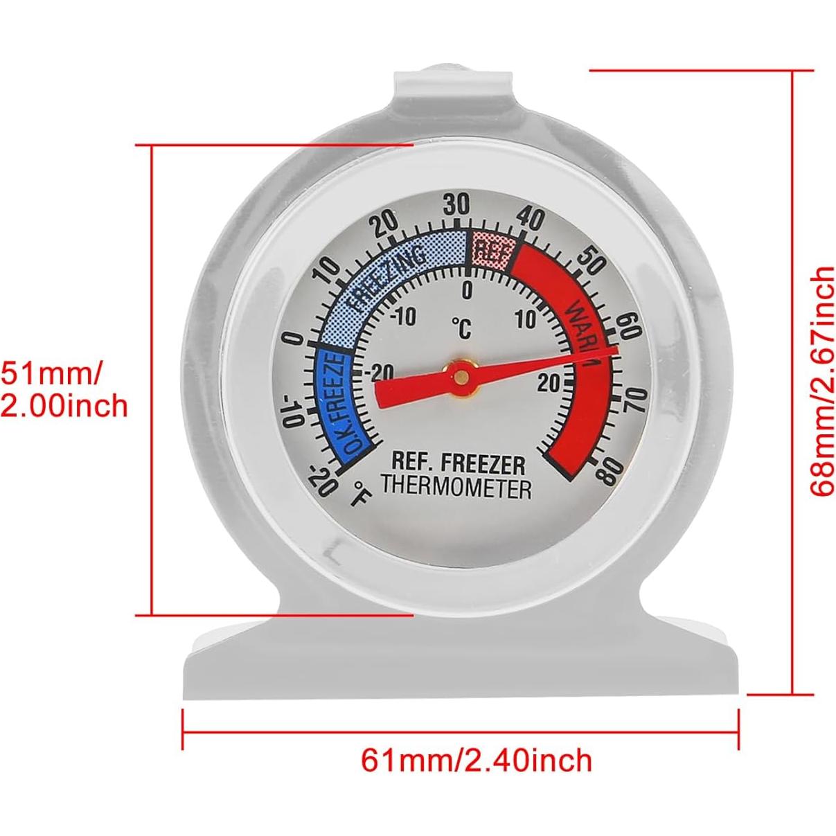 Termómetro Mecánico DWEII para Refrigerador y Congelador -30 a 30°C