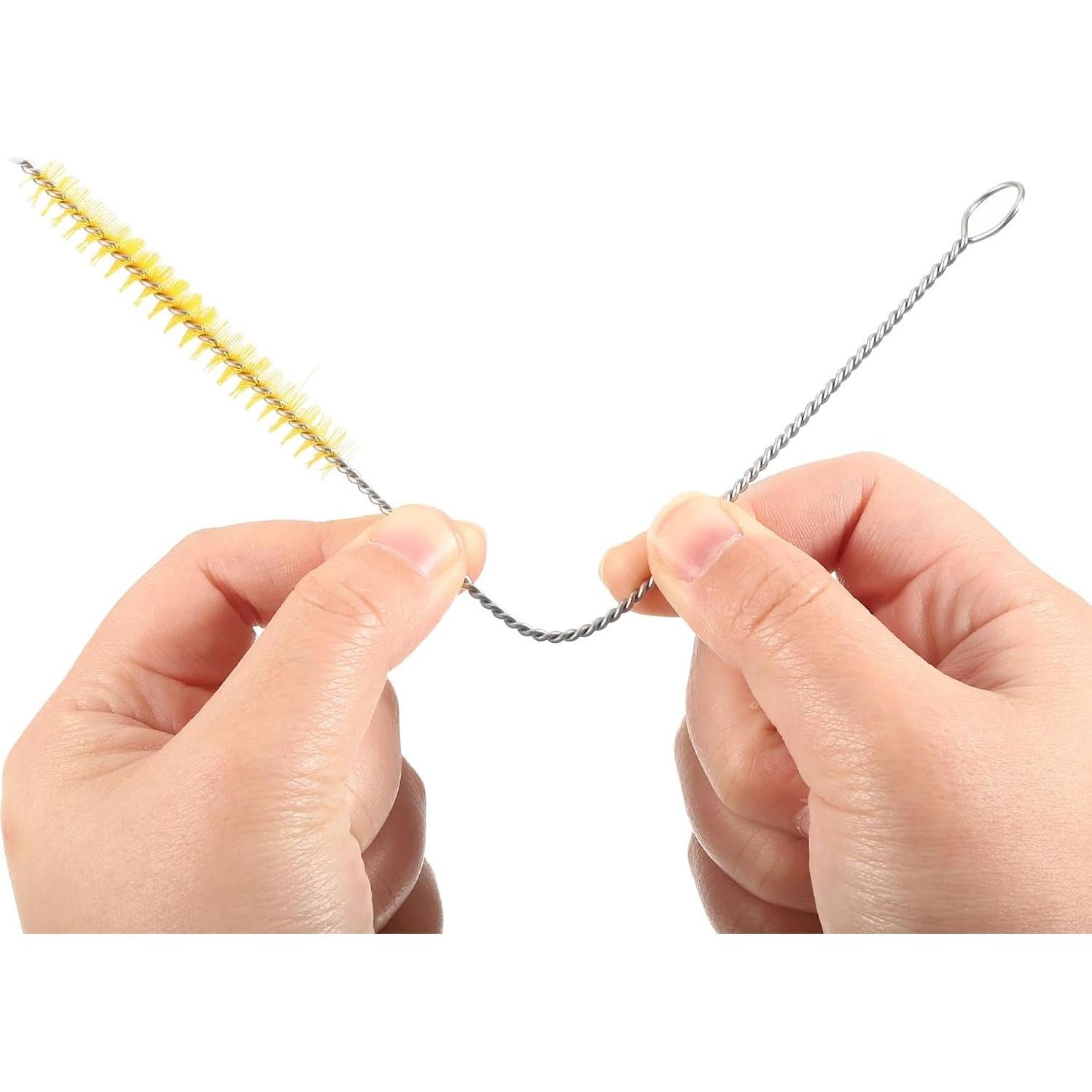 10 Cepillos de Limpieza para Pajitas uxcell - Acero Inoxidable