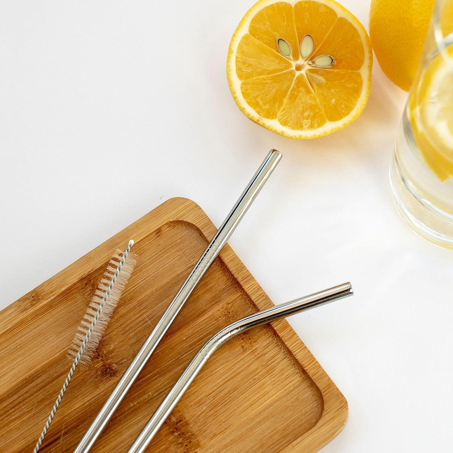 10 Cepillos de Limpieza para Pajitas uxcell - Acero Inoxidable