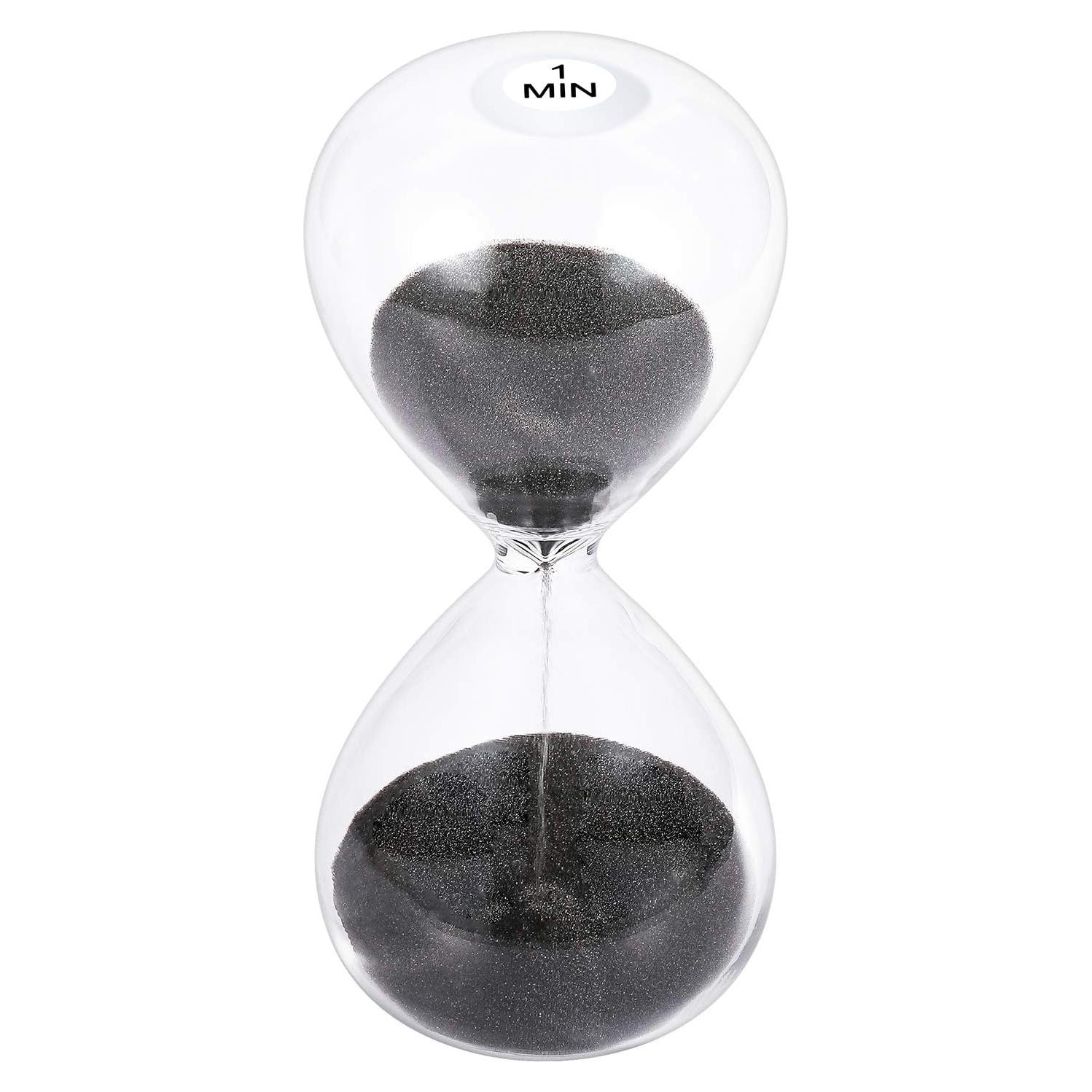 Reloj de Arena SuLiao 1 Minuto Negro 5.1 Pulgadas Vidrio