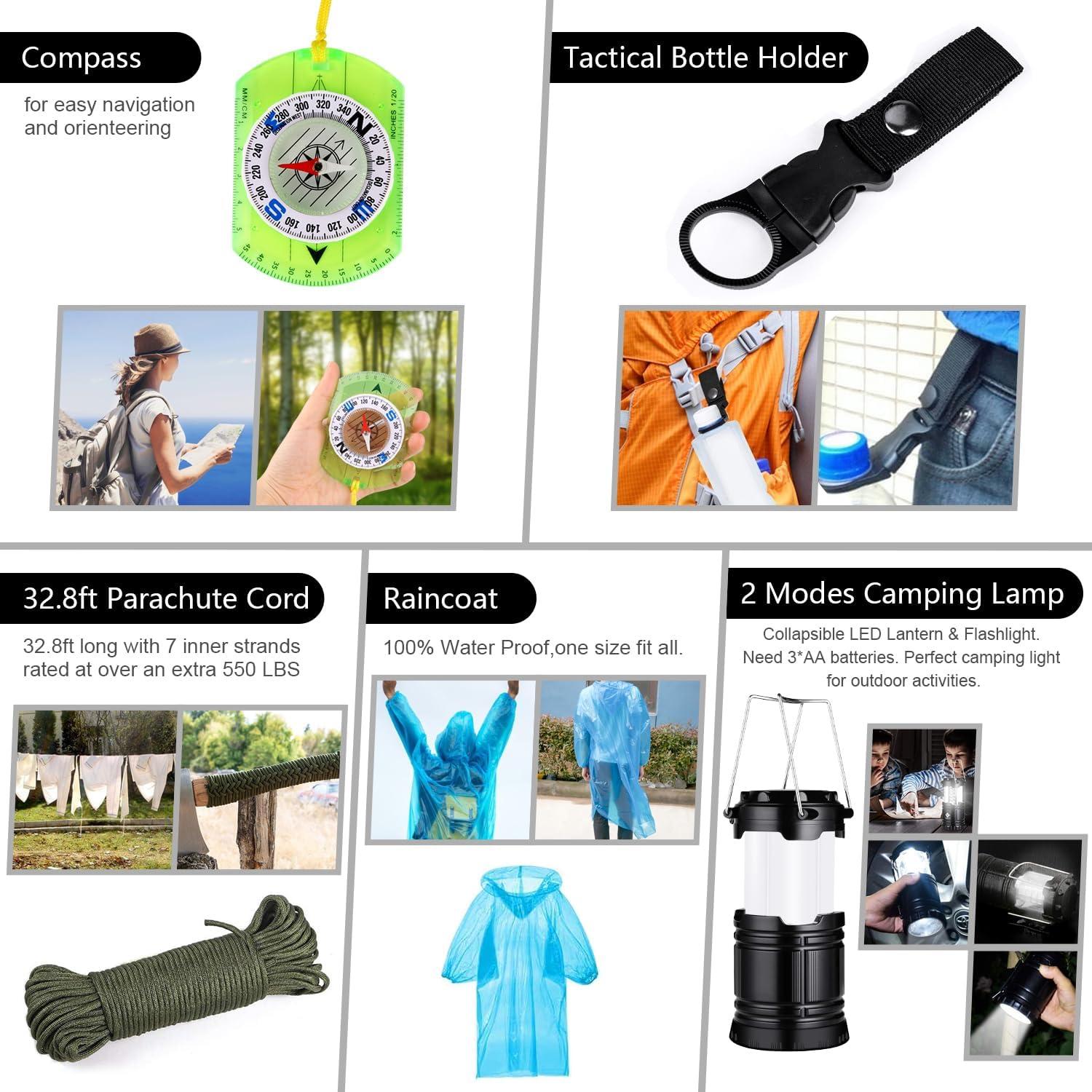 Kit de Supervivencia Taiker 151 Piezas Primeros Auxilios