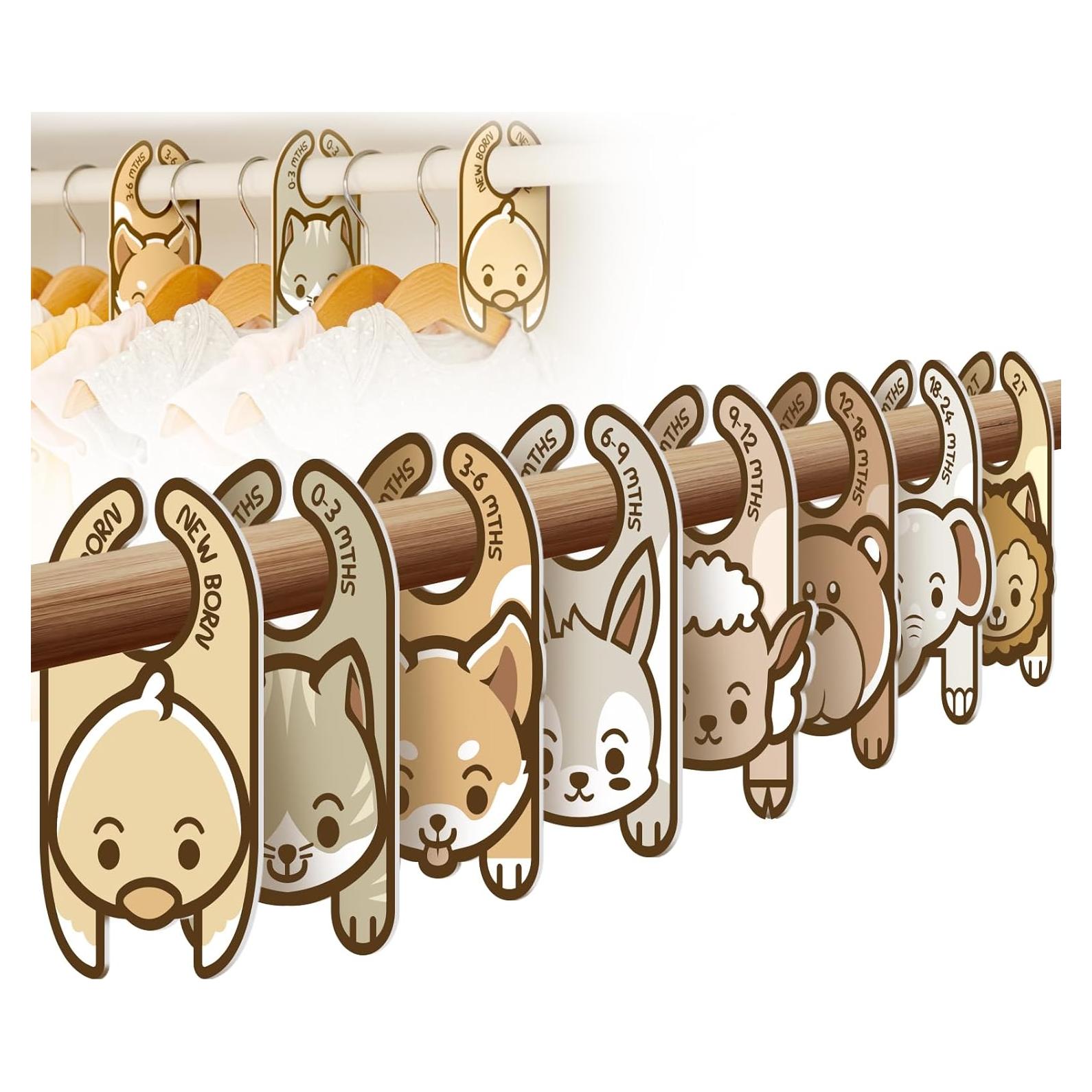 Divisores de Armario para Bebés YOOTADO - Juego de 8, Diseño Animal