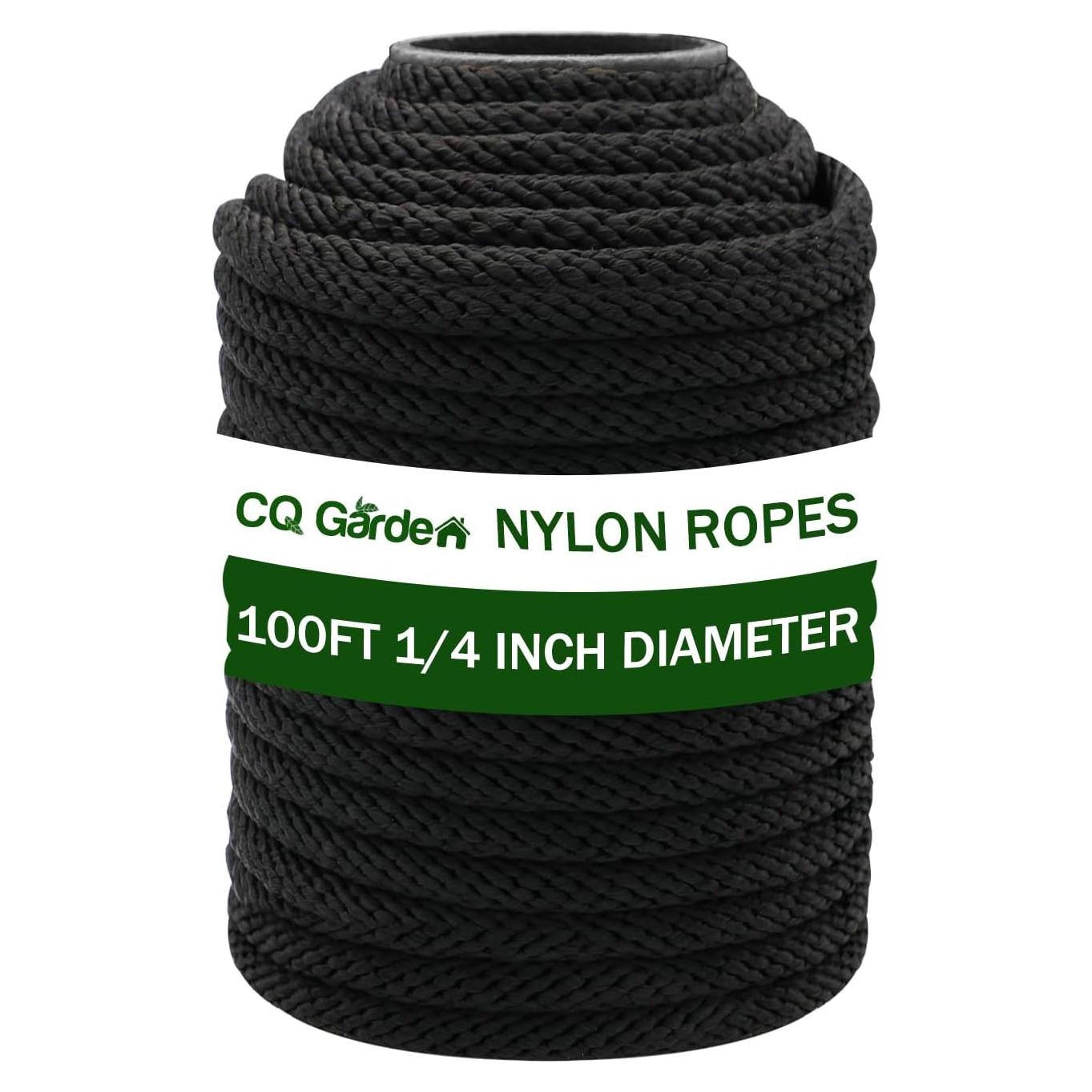 Cuerda de Nylon 30.48m 6mm CQ Garden para Camping y Manualidades