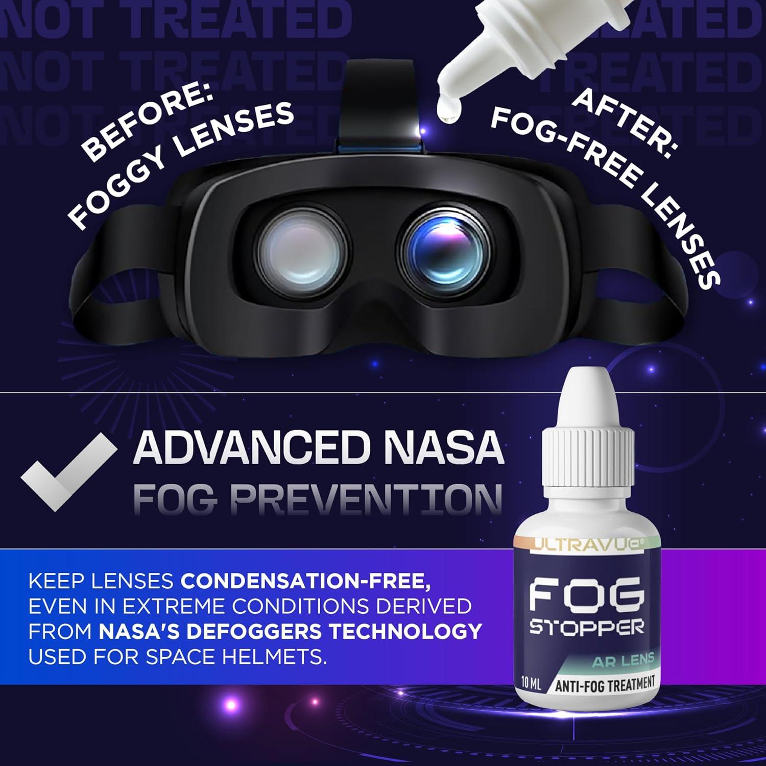 Kit de limpieza UltraVue VR - Gel limpiador, paños y antiempañante