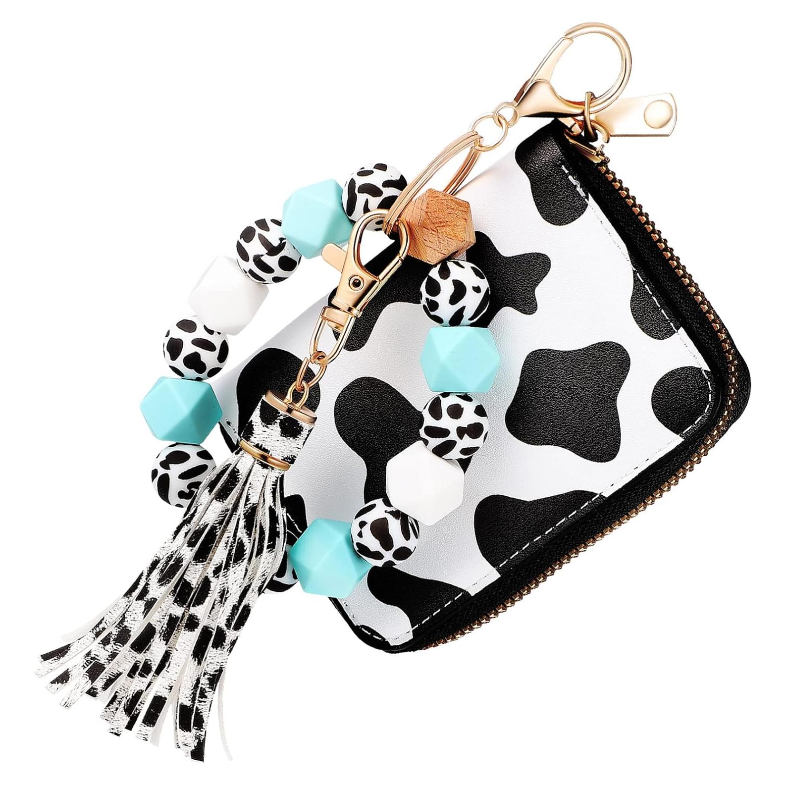 Monedero de Llave de Muñeca 2 Pcs Abaodam Cuero PU Vaca