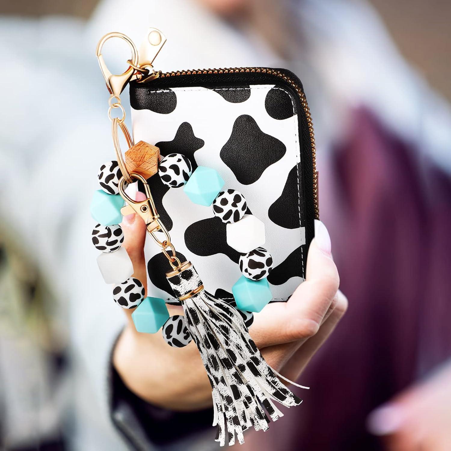 Monedero de Llave de Muñeca 2 Pcs Abaodam Cuero PU Vaca