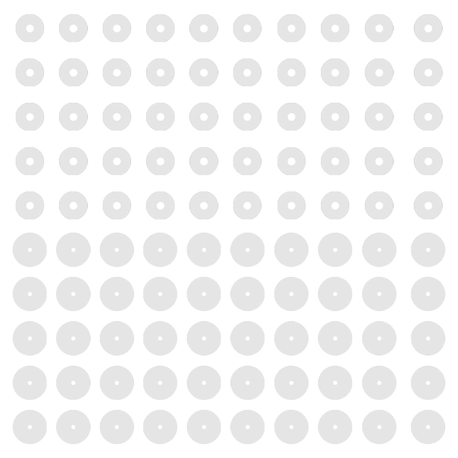 BodyAce 100 Tapones de Silicona Transparentes para Pendientes