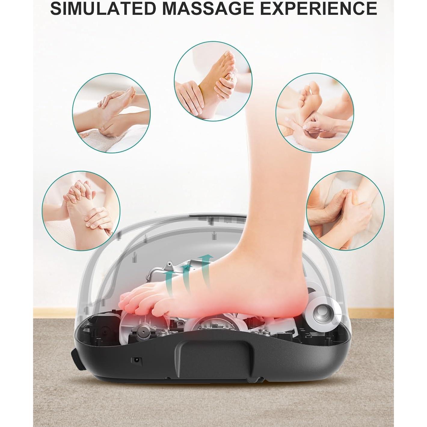 Masajeador de pies Nekteck NK-FLM02 con calor y APP