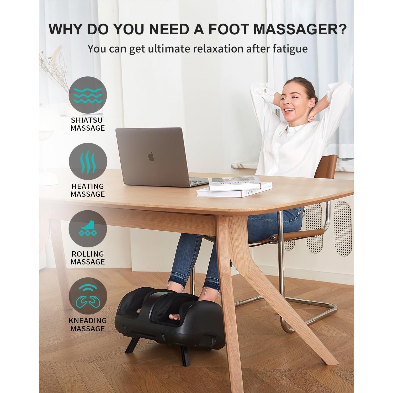 Masajeador de pies Nekteck NK-FLM02 con calor y APP