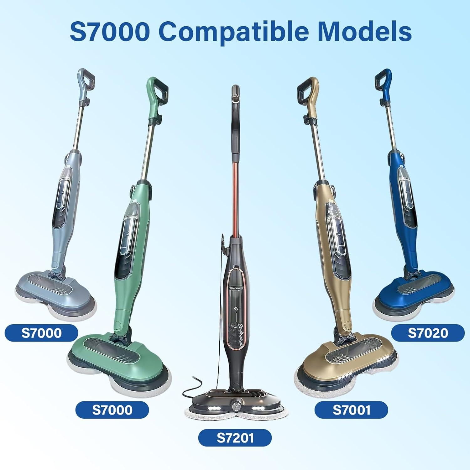 Almohadillas de Reemplazo para Mop de Vapor Shark S8201 - 10 Unidades