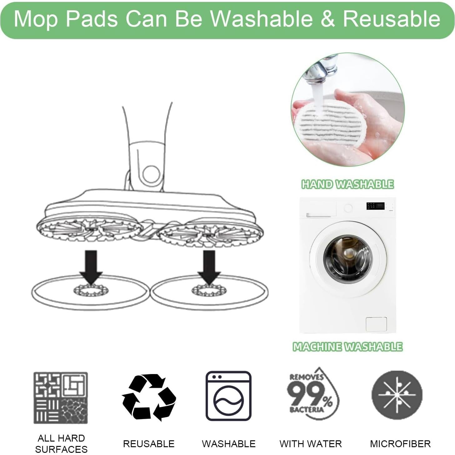 Almohadillas de Reemplazo para Mop de Vapor Shark S8201 - 10 Unidades