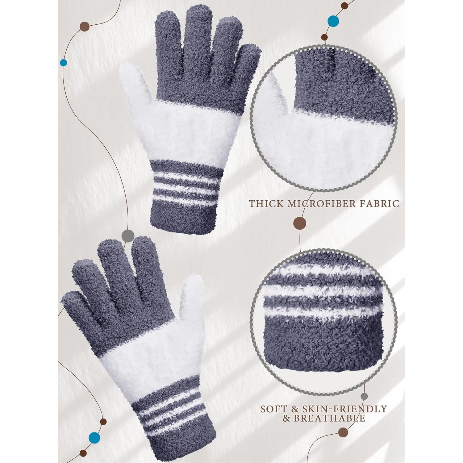 Guantes de Microfibra Patelai 3 Pares Medianos para Limpieza