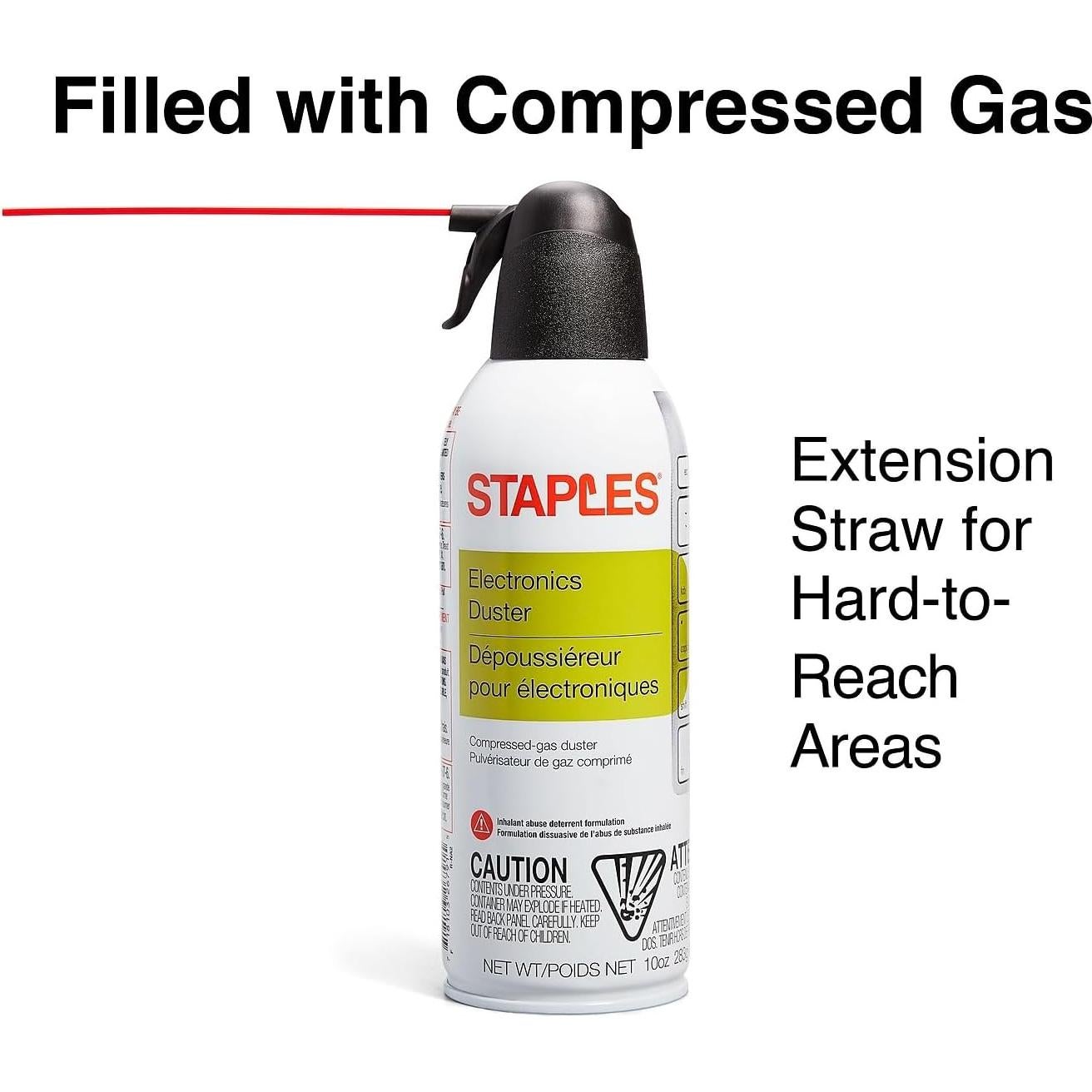 Duster de Aire Electrónico Staples 10 oz - Limpieza Segura