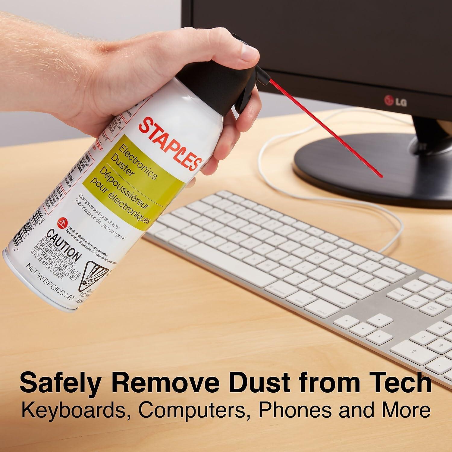 Duster de Aire Electrónico Staples 10 oz - Limpieza Segura