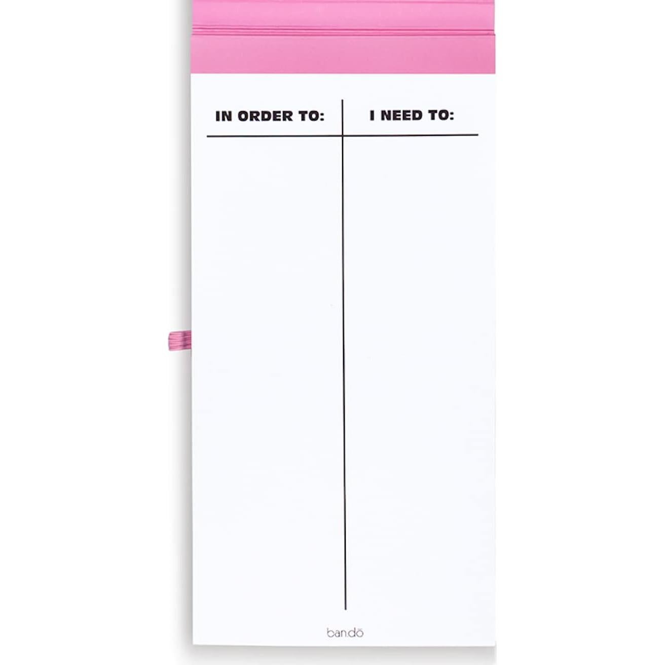 Bloc de Notas Planificador de Hábitos ban.do Rosa 80 Hojas