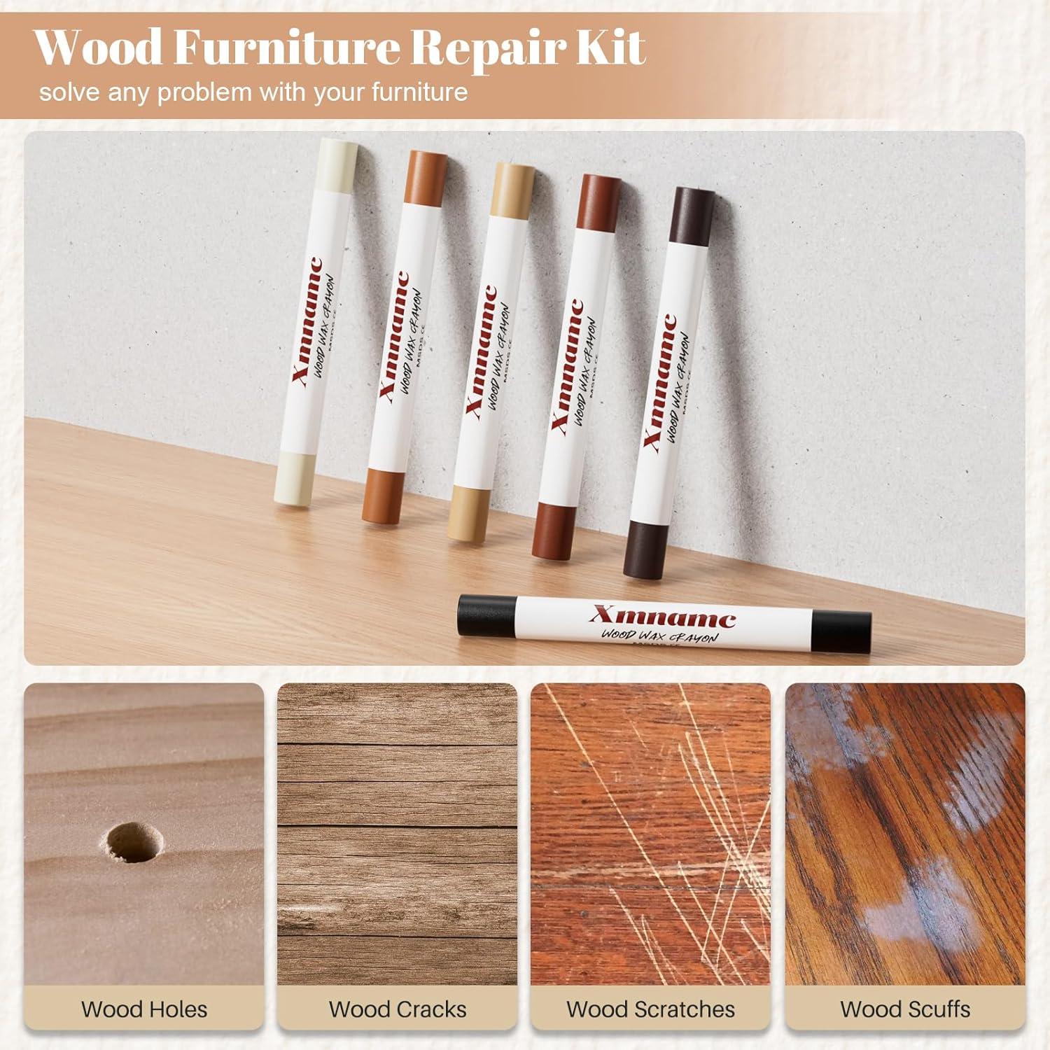 Kit de Reparación de Muebles Xmnamc - 12 Palitos de Cera