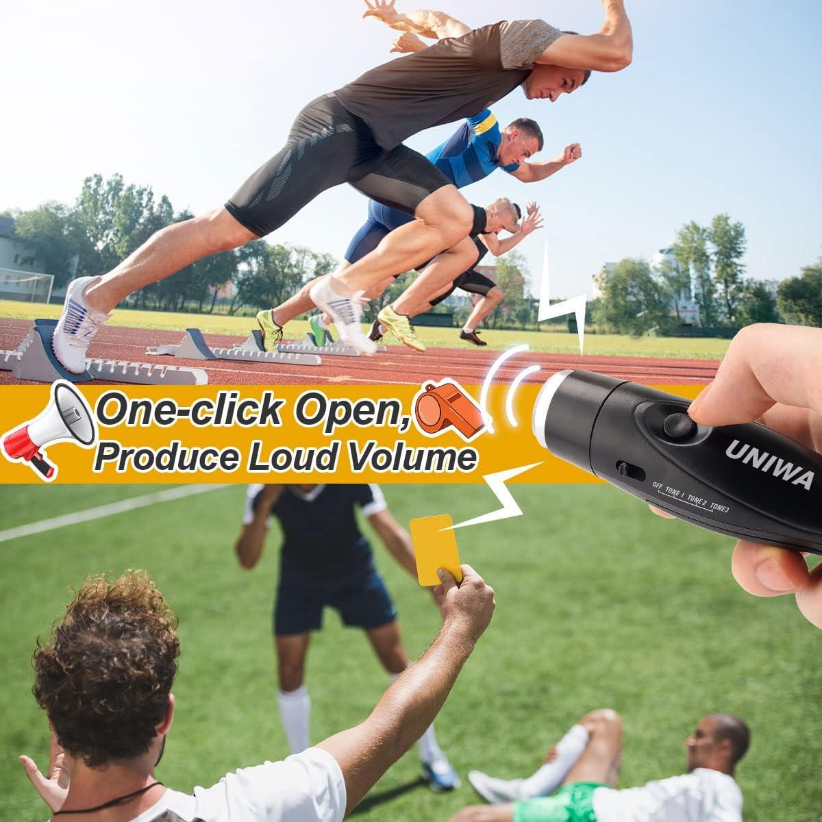 Silbatos Electrónicos UNIWA, Paquete de 2, 3 Tonos, 120dB