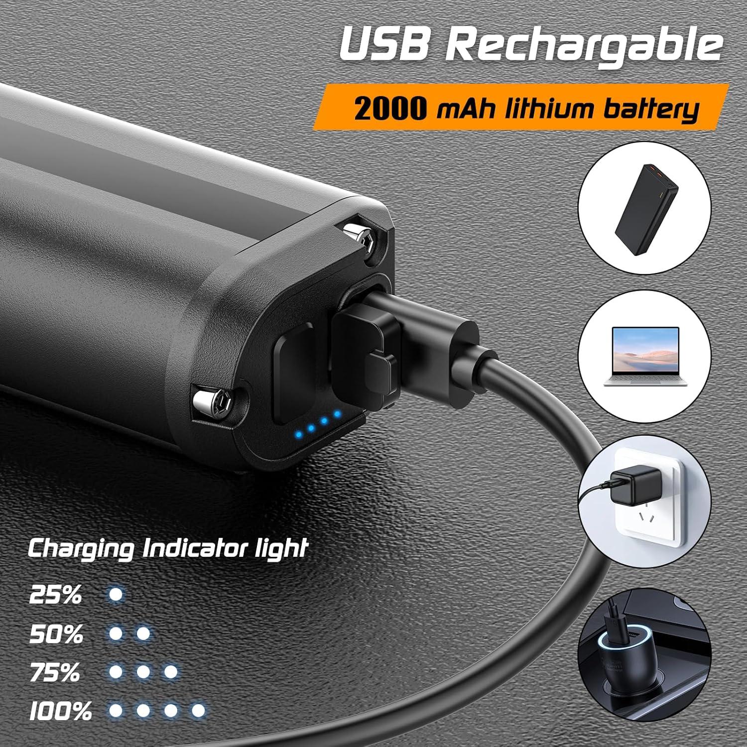 Luz LED Bicicleta APOMOV 1000 Lúmenes Recargable IPX6